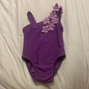 Circo Purple One Piece Floral Swimsuit